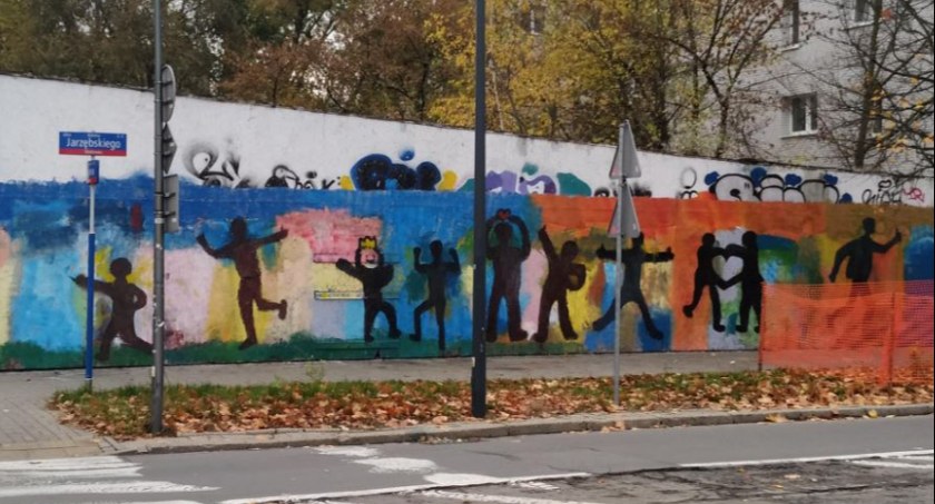 Mural wykonany przez Młodzieżową Radę Bielan