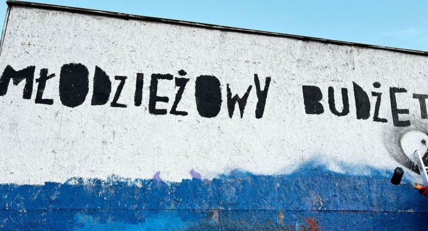 Mural Młodzieżowego Budżetu Obywatelskiego