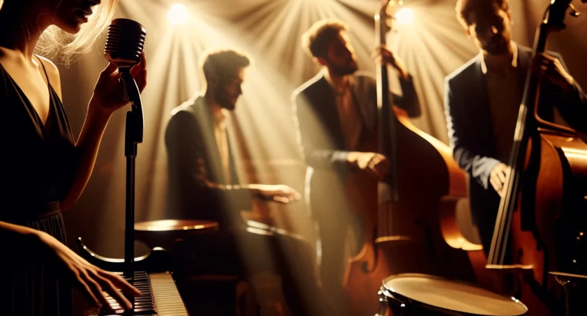 Muzyka, Jazzowy wieczór Agnieszka Wilczyńska Andrzej Jagodziński żywo! - zdjęcie, fotografia