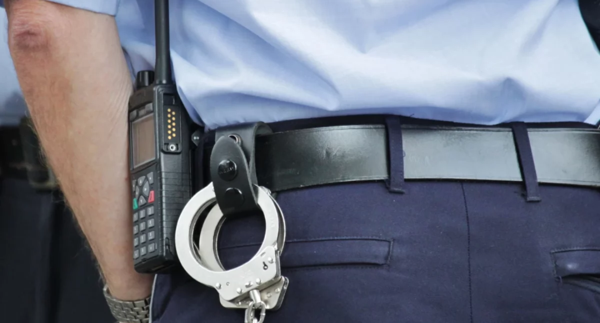 Akcja policji, nożem bazarku Wolumen Kobieta zatrzymana ktoś został ranny - zdjęcie, fotografia