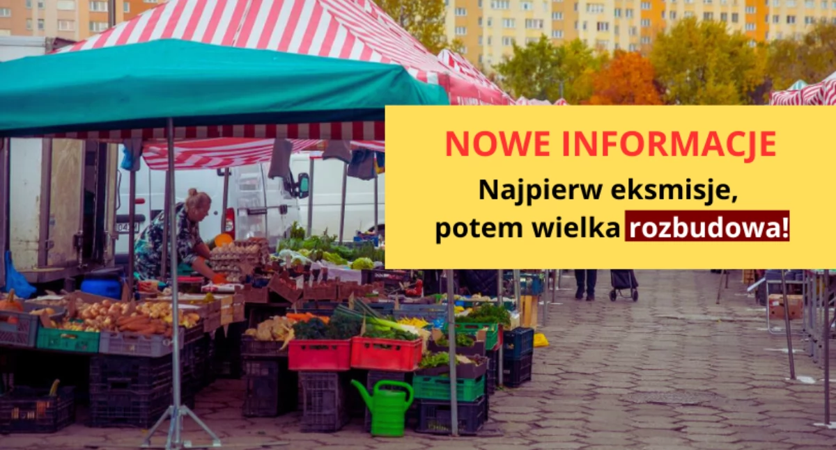 Handel i usługi, Społem podjęło decyzje Najpierw eksmisje Będzie rozbudowa bazarku Wolumen - zdjęcie, fotografia