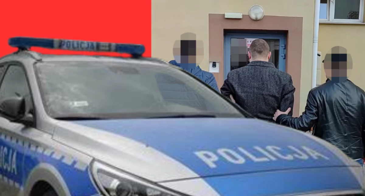 Akcja policji, Policjanci Bielan zatrzymali delikwenta - zdjęcie, fotografia