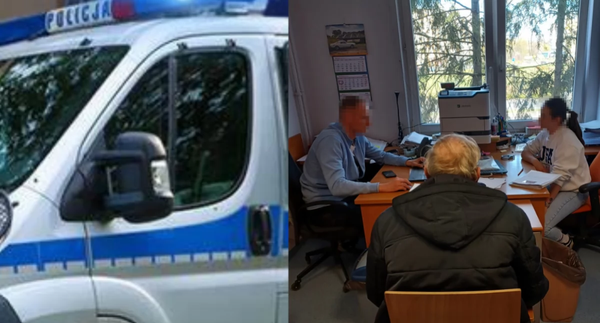 Wydarzenia, jedno pobicie dużo Interwencja Bielanach - zdjęcie, fotografia