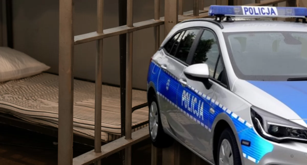 Akcja policji, Włamał zaraz wyjściu więzienia Interwencja Bielanach - zdjęcie, fotografia