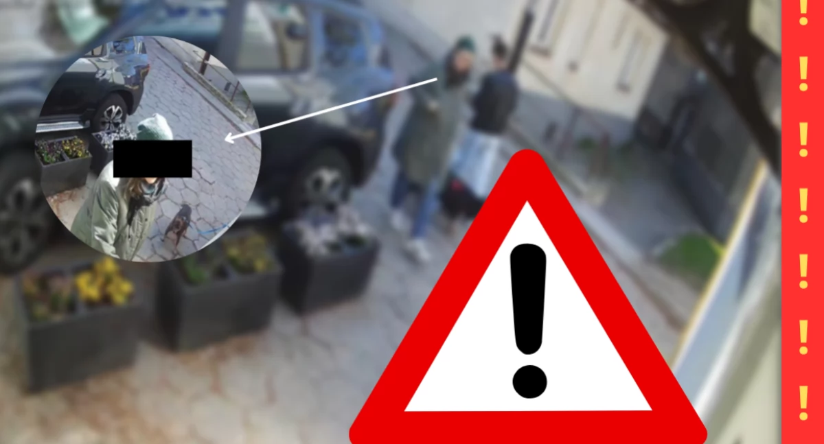 Akcja policji, Skandal mało powiedziane Zostawiła zwierzę Bielanach - zdjęcie, fotografia