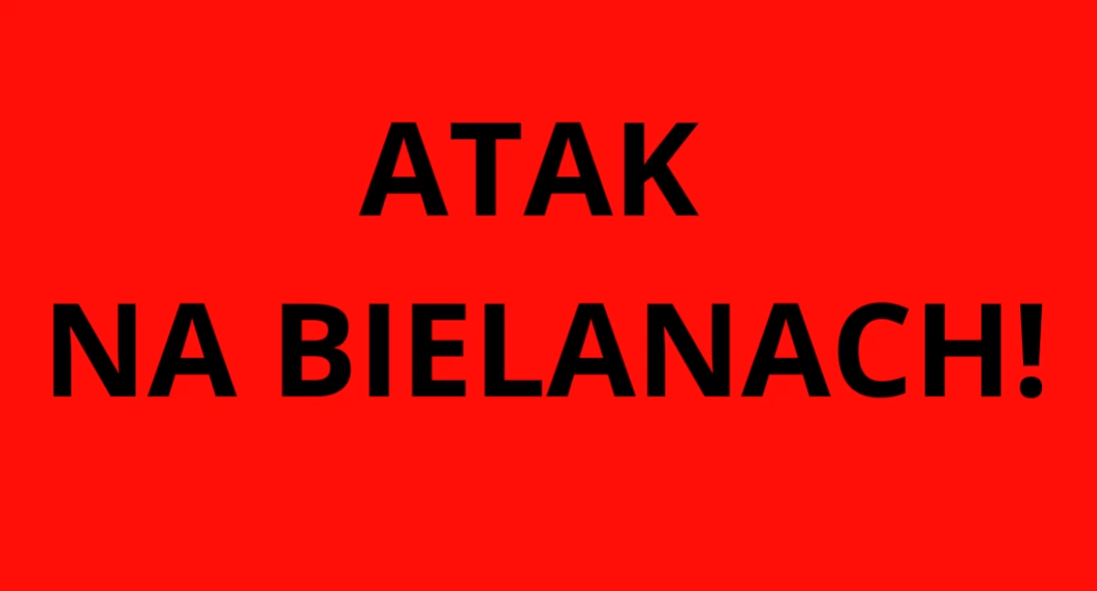 Akcja policji, SZOKUJĄCA NAPAŚĆ BIAŁY DZIEŃ Bielanach - zdjęcie, fotografia