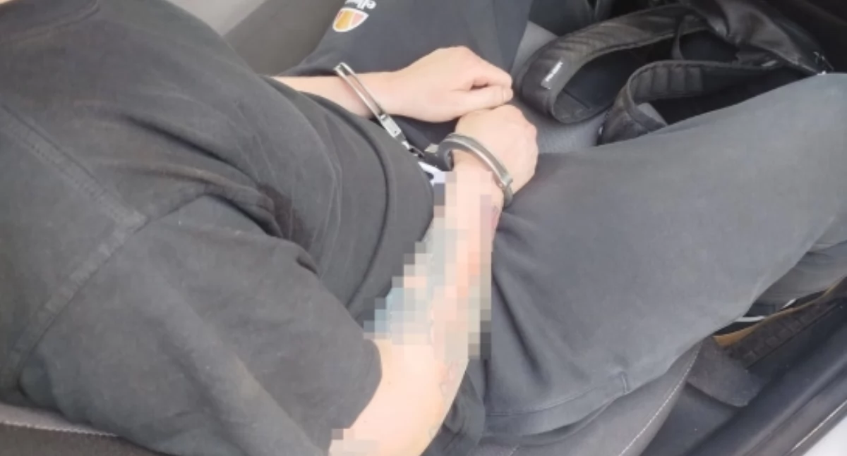 Akcja policji, MOGŁY TRAFIĆ ULICĘ STAŁO Akcja Bielanach - zdjęcie, fotografia