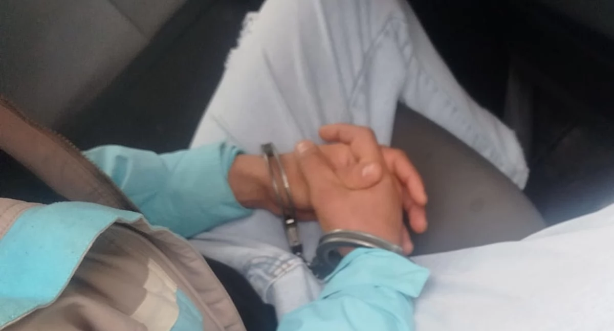 Akcja policji, subtelny Zatrzymanie Bielanach Znowu - zdjęcie, fotografia