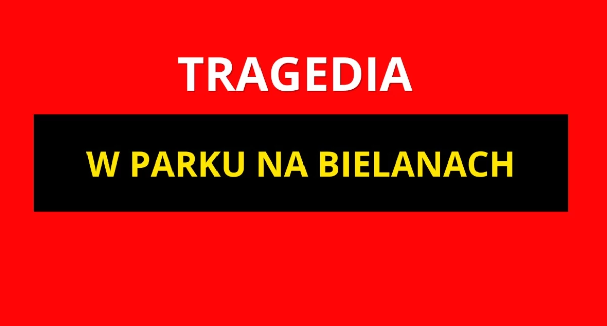 Akcja policji, Uwaga STRASZNE ODKRYCIE jednym parków Bielanach - zdjęcie, fotografia