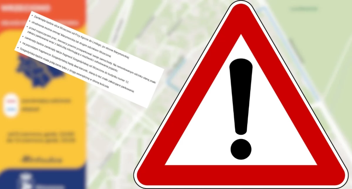 Ulice i place, Remont kolejnego odcinka Bielanach Drogowcy ostrzegają BĘDĄ ZMIANY - zdjęcie, fotografia